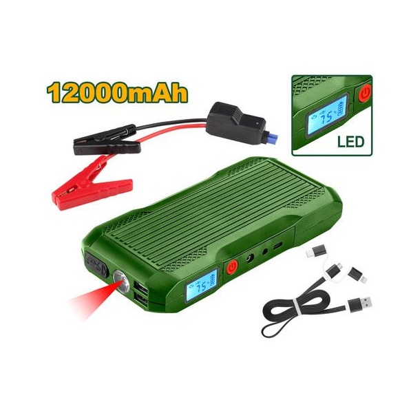 ARRANCADOR DE BATERIA 12000MAH-12V