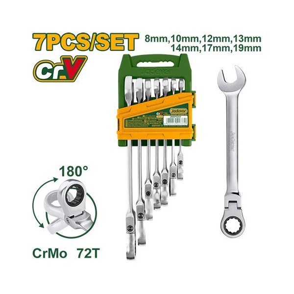 JUEGO DE LLAVES RACHET  7  PCS   JADEVER