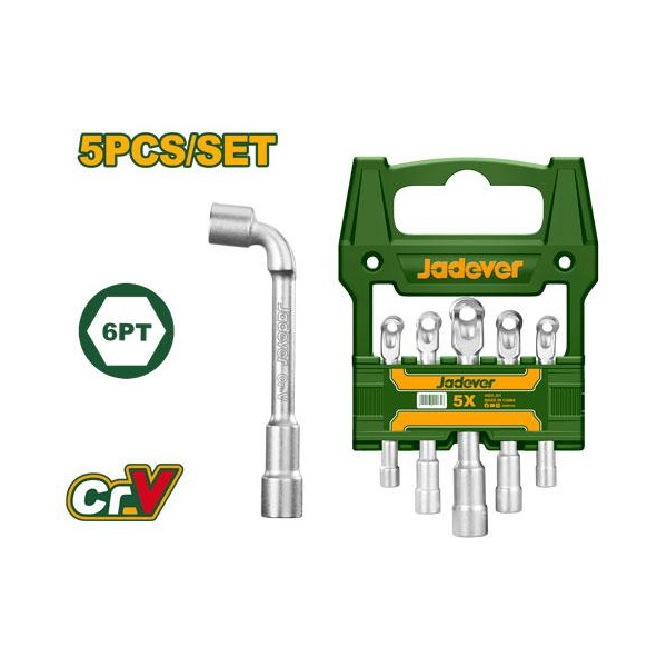 JUEGO DE LLAVES DE TUBO ANGULARES EN L JADEVER