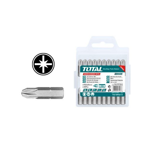 SET PUNTAS DESTORNILLADOR 20 PCS TOTAL