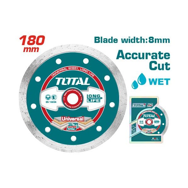 DISCO DE CORTE DIAMANTE 7"/CONTINUO TOTAL