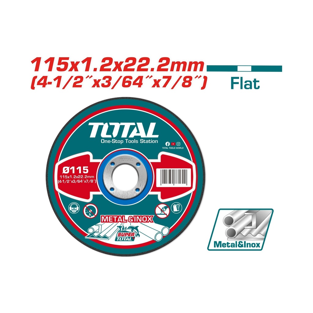 DISCO METAL 115X1.2X22.2MM  (MINIMO 25 UNDS) TOTAL