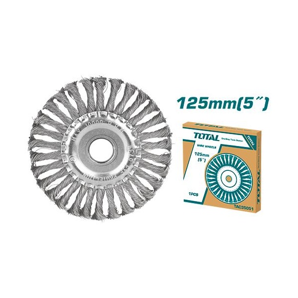 CEPILLO DE ALAMBRE CIRCULAR 125MM 5" TOTAL