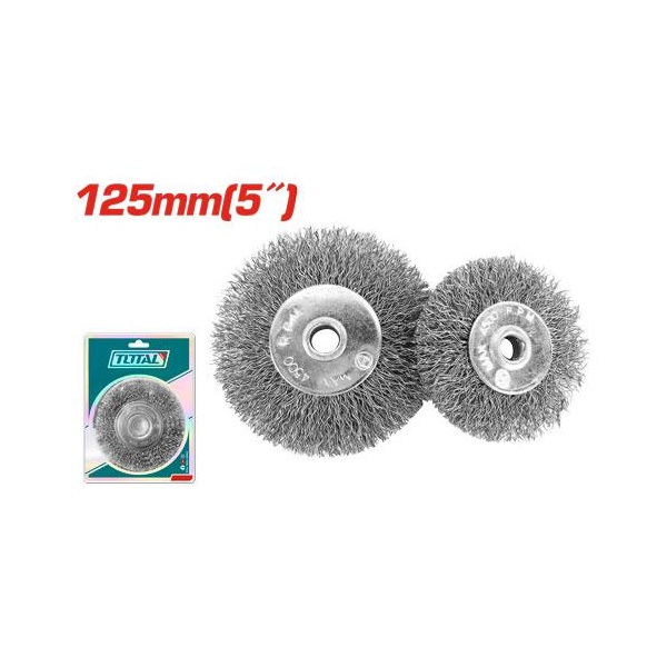 CEPILLO ALAMBRE CIRCULAR 125 MM 5"  TOTAL
