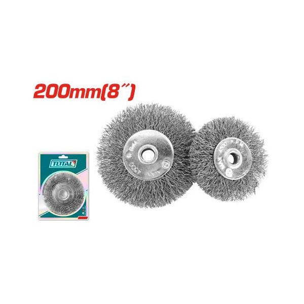 CEPILLO ALAMBRE CIRCULAR 200 MM 8"  TOTAL