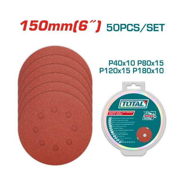 [TAC7315011] SET DE LIJAS 50PCS TOTAL