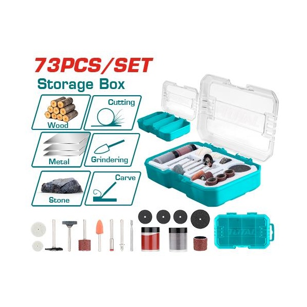 [TAKMG7072] ACCESORIOS PARA MOTOTOOL 73 PIEZAS TOTAL