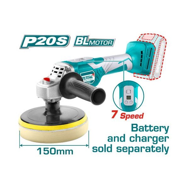 PULIDORA INALAMBRICA LITIO 20V TOTAL