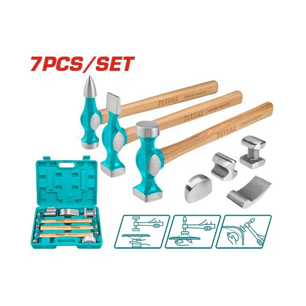 SET DE MARTILLOS PARA LATONERIAANGO MADERA TOTAL