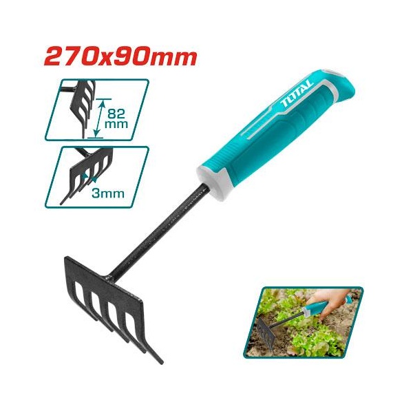 RASTRILLO JARDIN DE MANO (5 DIENTES) TOTAL