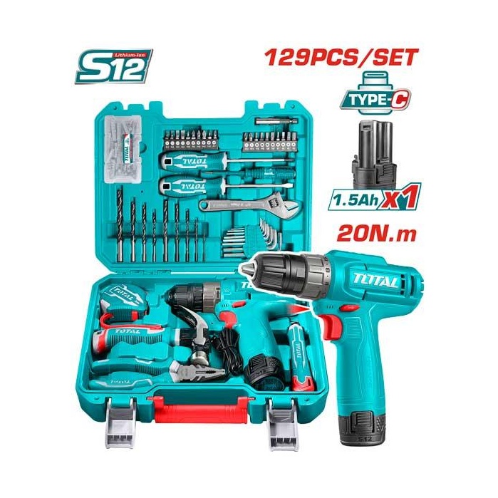 JUEGO DE HERRAMIENTAS 129 PZAS TOTAL