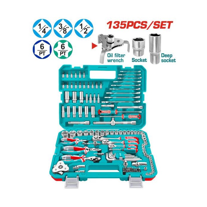 [THKTHP21356] JUEGO DE HERRAMIENTA COMBINADAS 135 PCS