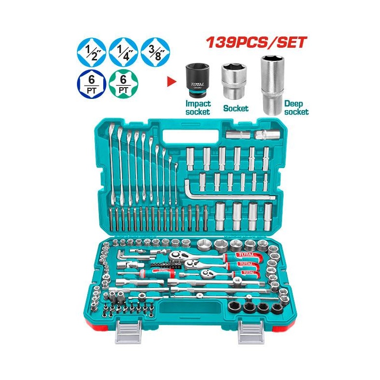 [THKTHP21396] JUEGO DE HERRAMIENTAS 139 PZAS TOTAL