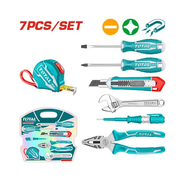 SET DE HERRAMIENTAS MANUALES 7PCS TOTAL