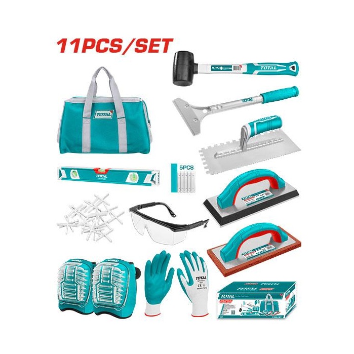 JUEGO DE HERRAMIENTAS 11 PZAS P/CERAMICA TOTAL