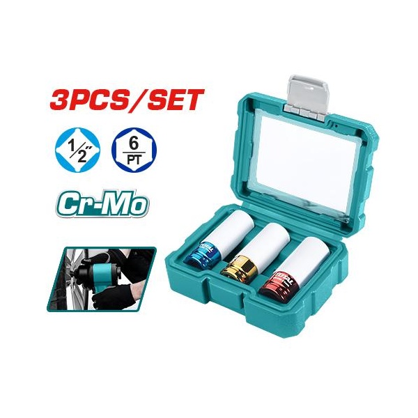 JUEGO DE COPAS 3 PIEZAS DE 1/2" TOTAL