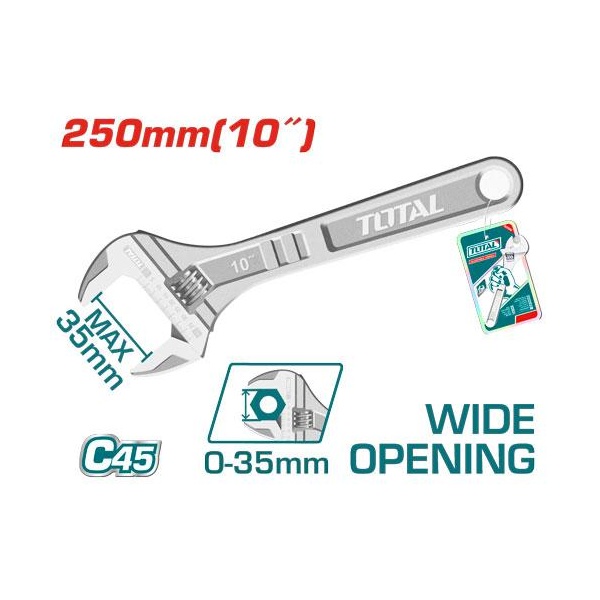 [THT1010103] LLAVE AJUSTABLE 10"  TOTAL