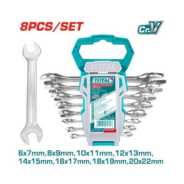 JUEGOS DE LLAVE DE COMBINACION SET 8 PZS