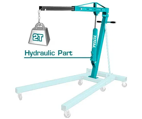 BASE P/ GRUA DE MOTOR 2 TON PARTE HIDRAULICA   TOTAL