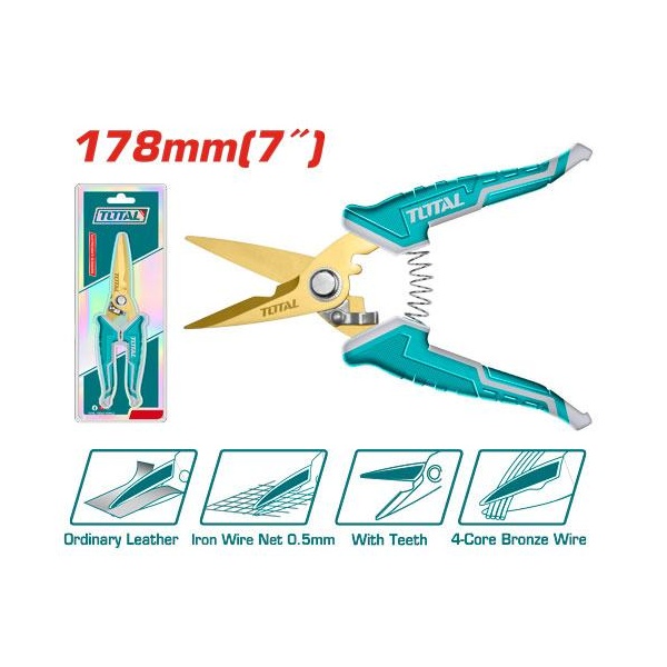 TIJERA DE ELECTRICISTA 7" (178MM) TOTAL