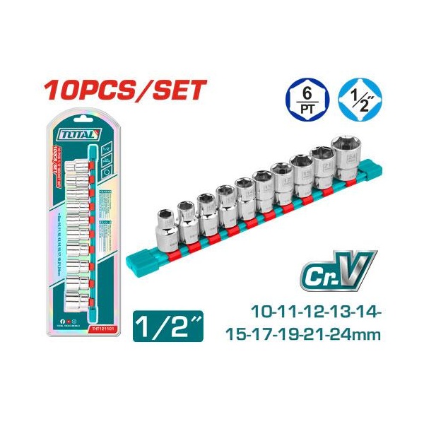 JUEGO DE SOCKET DADOS 10 PZAS TOTAL