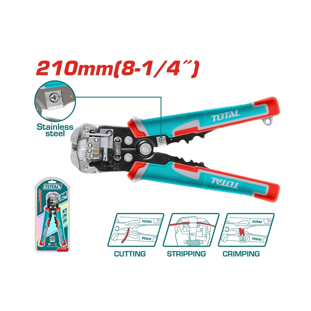 ALICATE PELACABLE 210 MM (8-1/4")   TOTAL