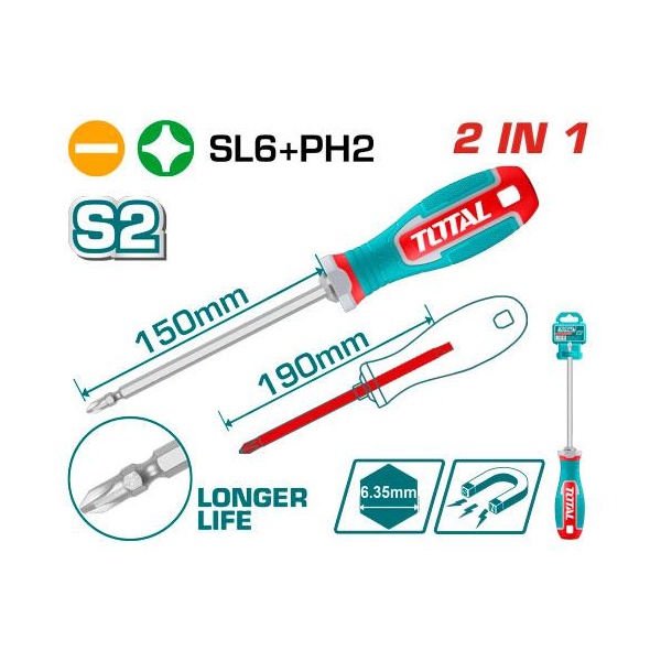 DESTORNILLADOR 2 EN 1 TOTAL