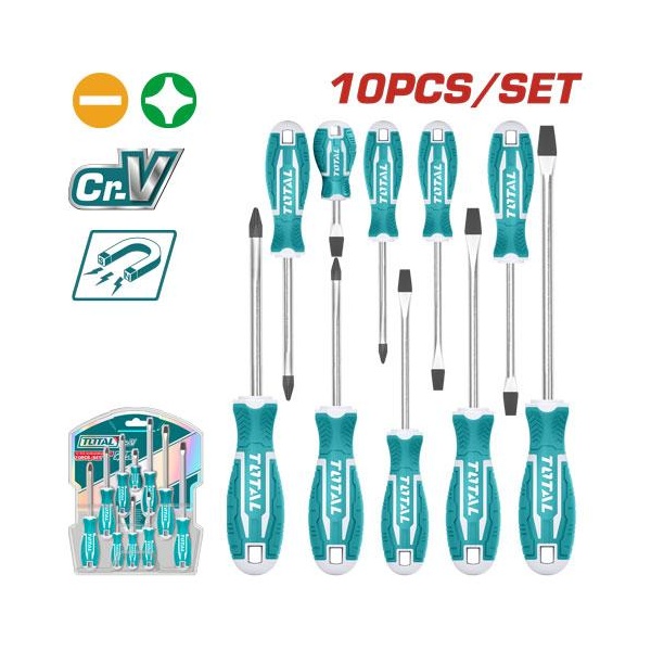 [THT250610] DESTORNILLADOR SET 10PCS  TOTAL