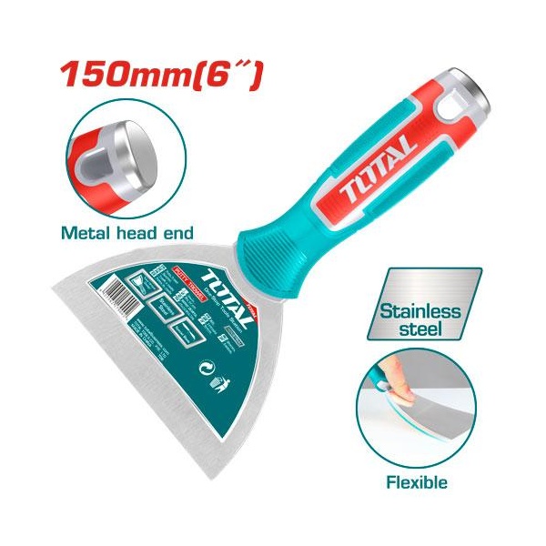 ESPATULA 150MM MANGO PLASTICO TOTAL