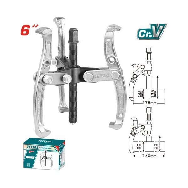 PRENSA DE 3 MANDIBULAS 6"   TOTAL