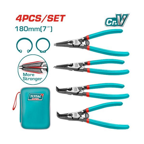 SET DE ALICATE SUJETADOR MINI 4 PIEZAS TOTAL