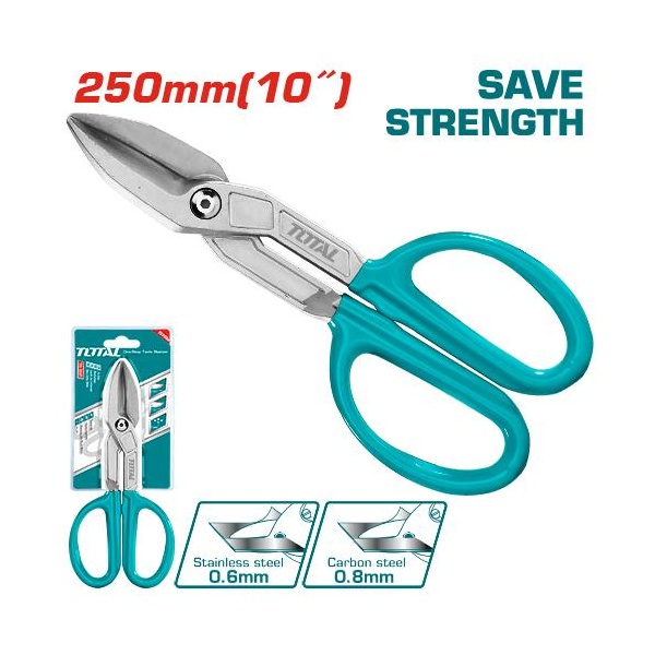 TIJERA CORTA METAL 10"     TOTAL