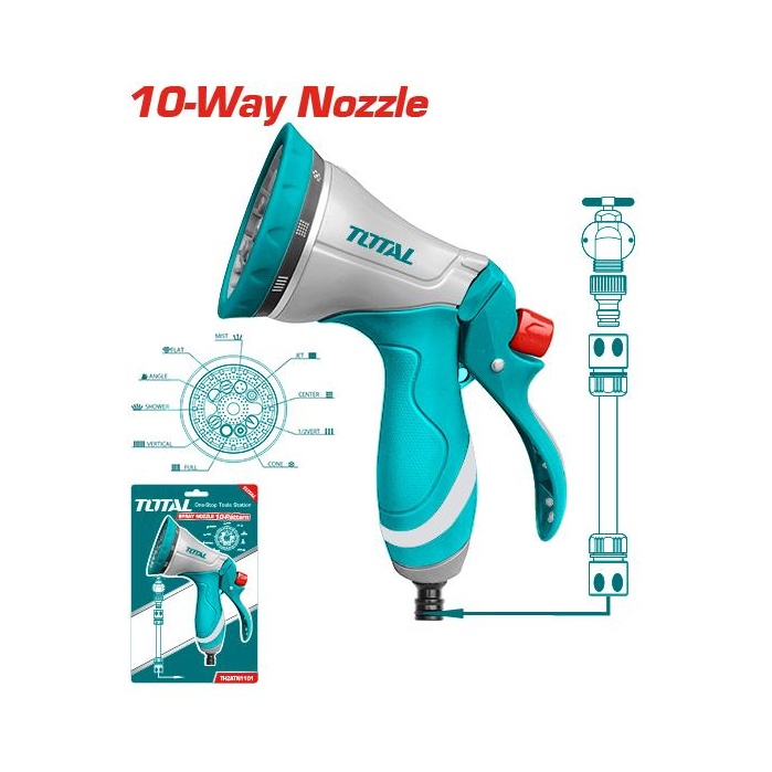 [THZATN1101] REGADERA DE JARDIN10 AJUSTES TOTAL
