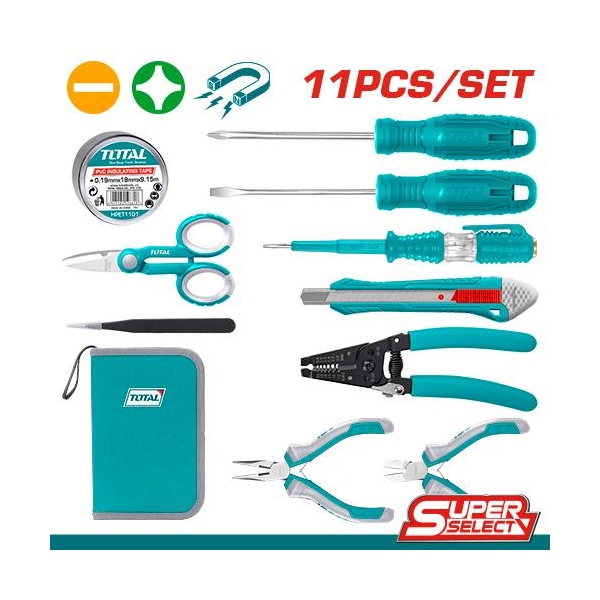 [TKETS0111] SET DE HERRAMIENTAS ELECTRICAS 11PCS TOTAL