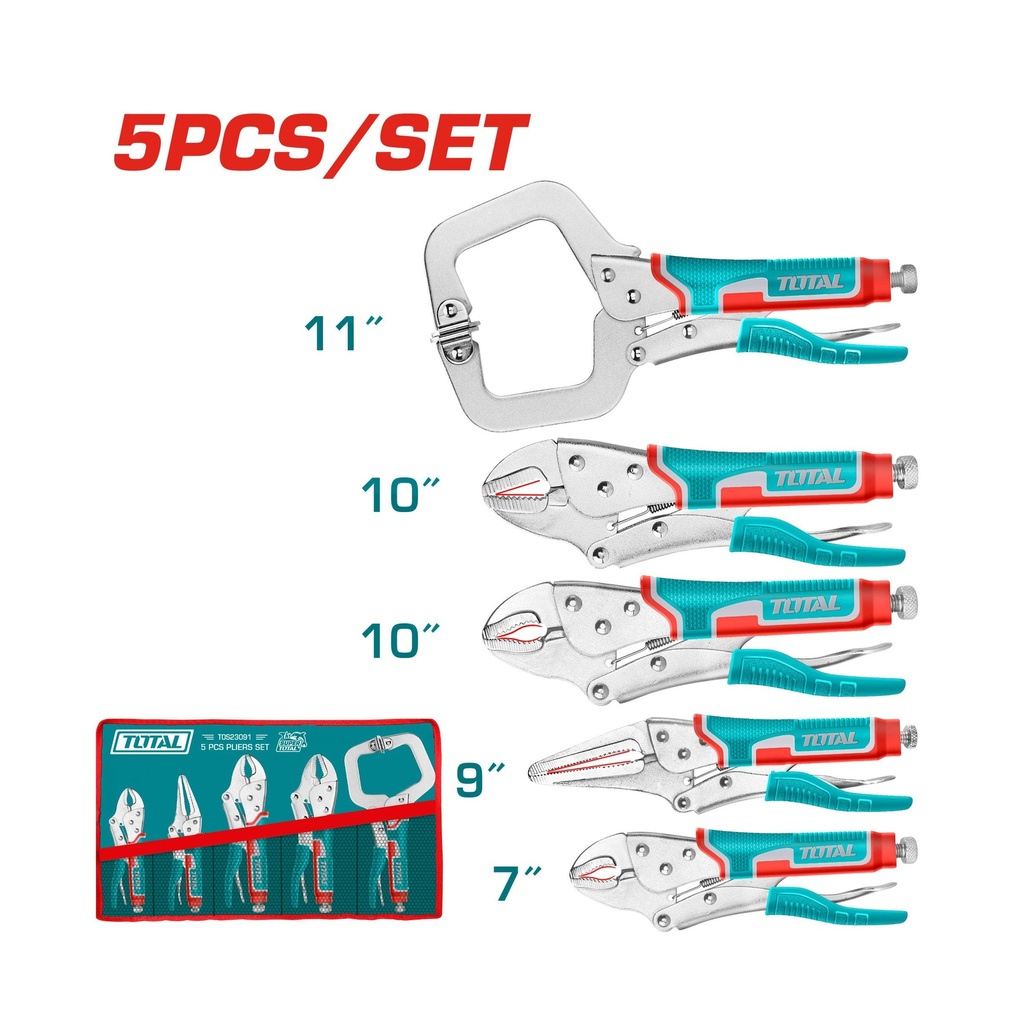 [TOS23091] SET DE ALICATES DE 5 PIEZAS TOTAL
