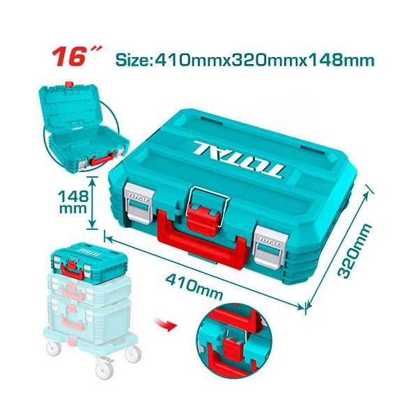 CAJA DE HERRAMIENTAS APILABLE  16"  TOTAL