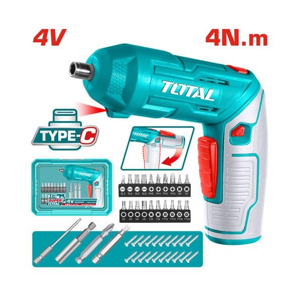 DESTORNILLADOR INALAMBRICO 4 V TOTAL