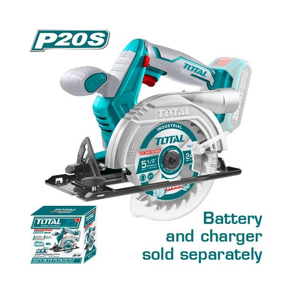 SIERRA CIRCULAR INALAMBRICA 20V TOTAL