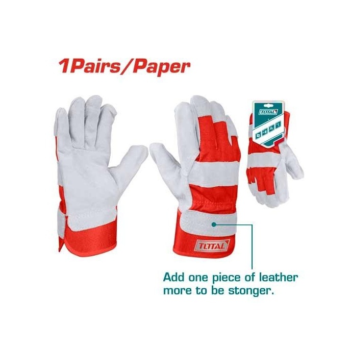 GUANTES DE CUERO REFORZADO 10.5" TOTAL