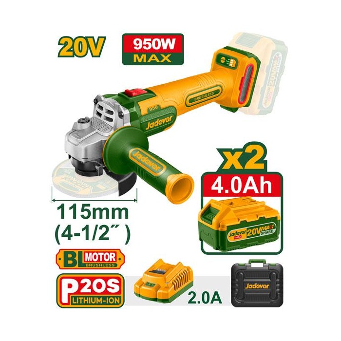 PULIDORA INALAMBRICA 20 V BATERIA 4 AMP JADEVER