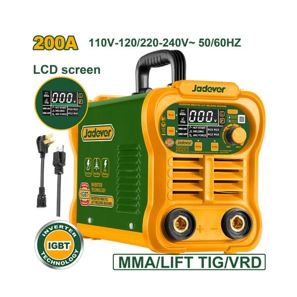 MÁQUINA SOLDADOR 200AMP MMA INVERSORA JADEVER