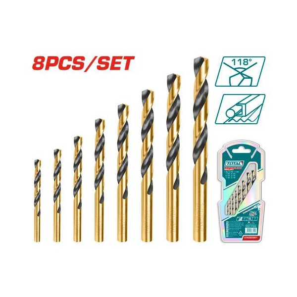[UTACSD0801] JUEGO DE BROCAS HSS SUPER SELECT X 8PZS TOTAL