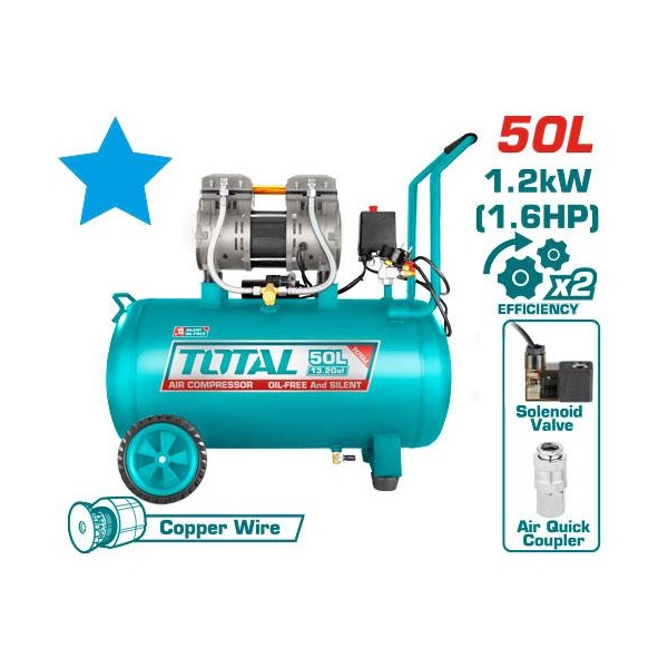 [UTCS1120508] COMPRESOR DE AIRE 110V, 1200W (1.6HP)  50L