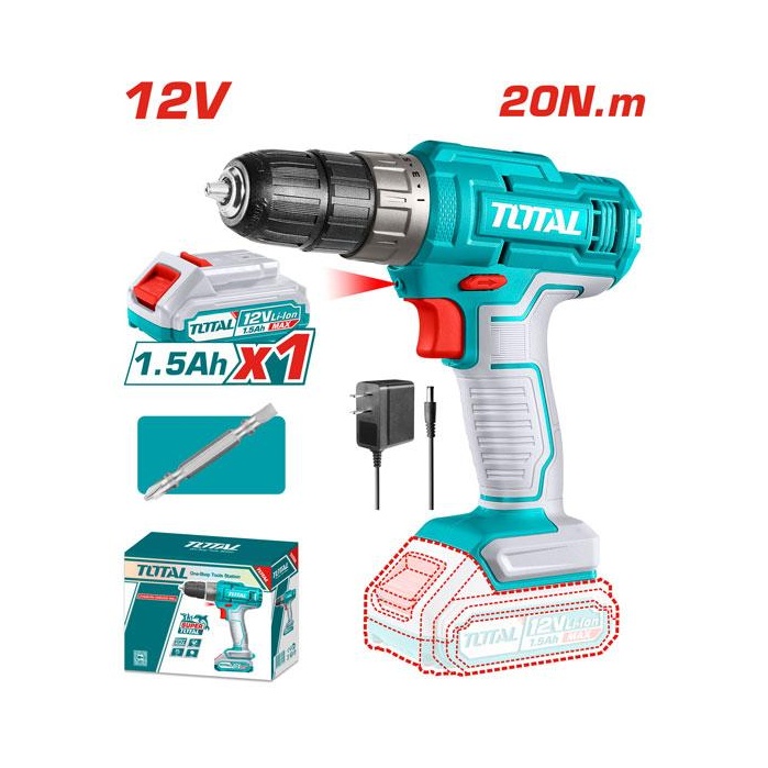 TALADRO INALAMBRICO 12 V TOTAL