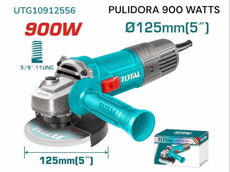 [UTG10912556] ESMERIL ANGULAR DE 5" TOTAL 900W 46239 TOTAL