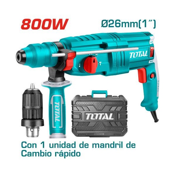 TALADRO ROTOMARTILLO 800W TOTAL