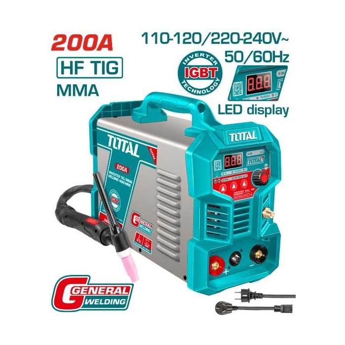 [UTIG20058] MÁQUINA DE SOLDADURA TIG/MMA INVERTER 200A