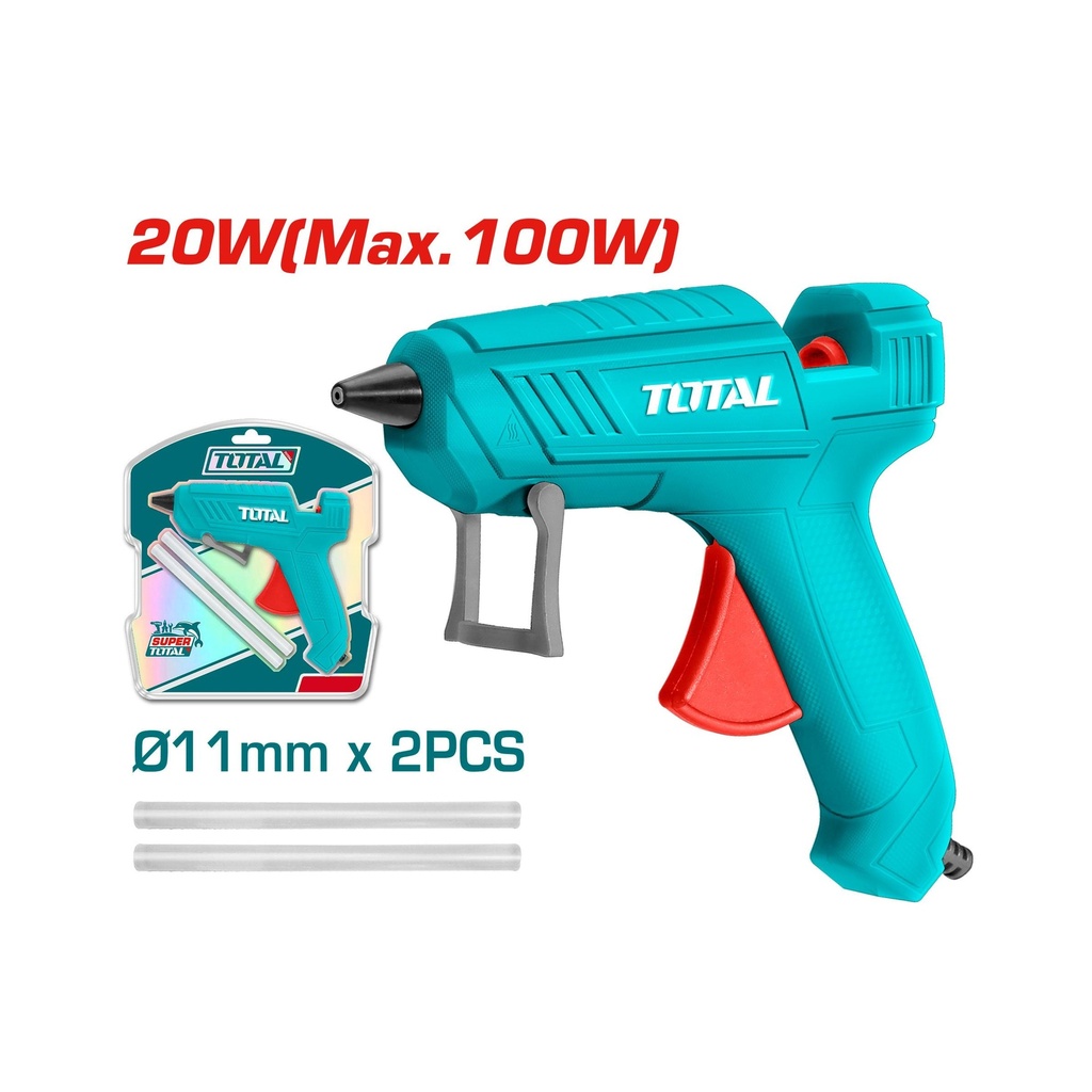 PISTOLA DE SILICONA 100W TOTAL