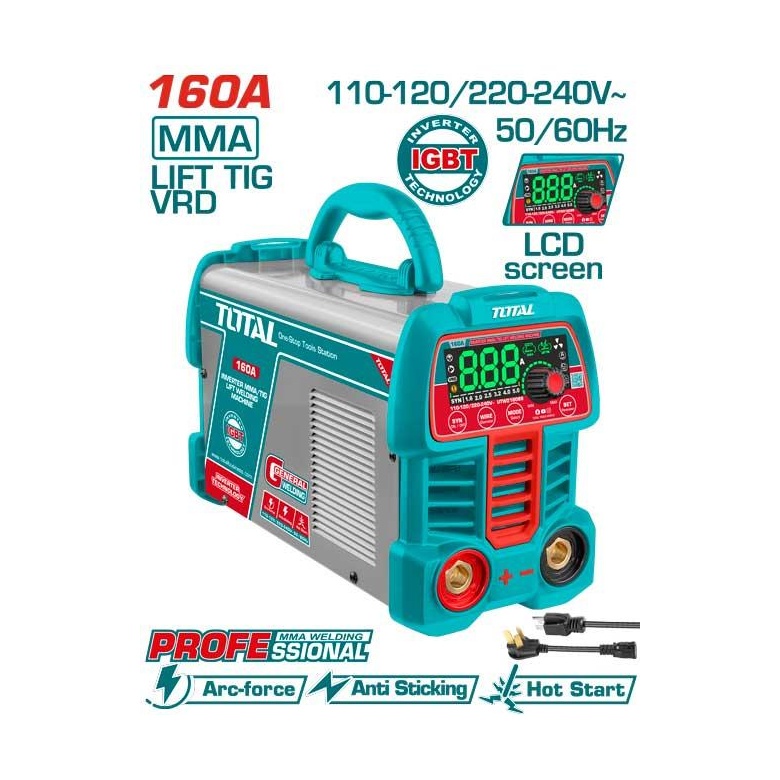 MAQUINA DE SOLDAR 160 AMP INVERTER TOTAL