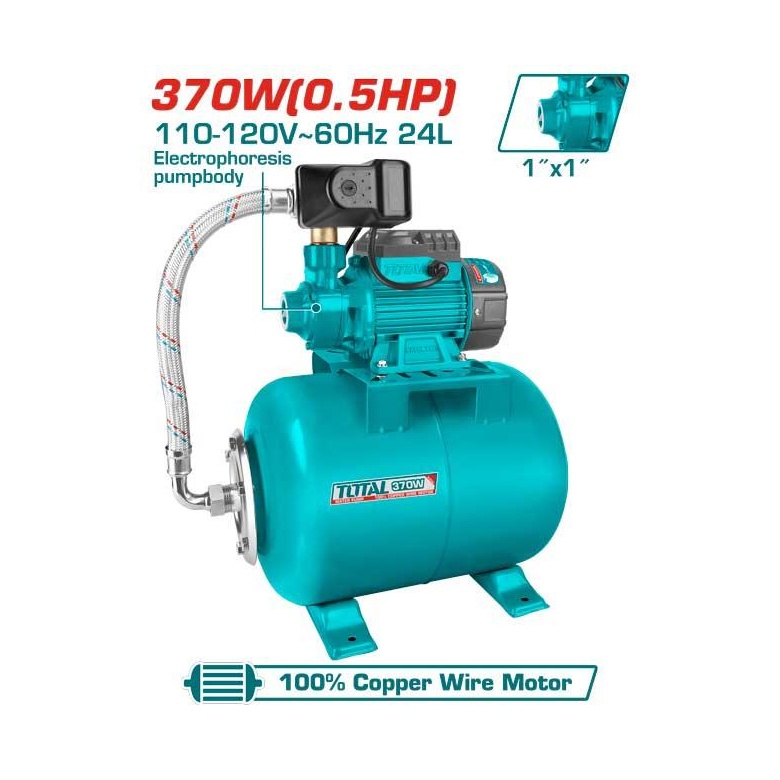 [UTWP13706A-24] BOMBA DE 0.5HP CON TANQUE DE 24 LTS TOTAL
